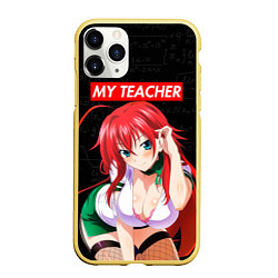 Чехол iPhone 11 Pro матовый SENPAI MY TEACHER, цвет: 3D-желтый