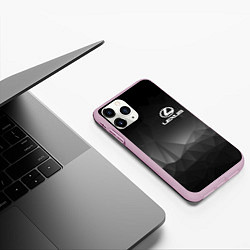Чехол iPhone 11 Pro матовый LEXUS, цвет: 3D-розовый — фото 2