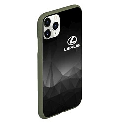 Чехол iPhone 11 Pro матовый LEXUS, цвет: 3D-темно-зеленый — фото 2