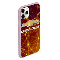 Чехол iPhone 11 Pro матовый Chevrolet, цвет: 3D-розовый — фото 2