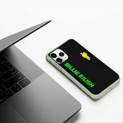 Чехол iPhone 11 Pro матовый BILLIE EILISH CARBON, цвет: 3D-салатовый — фото 2