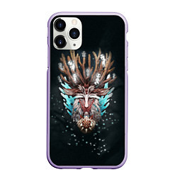 Чехол iPhone 11 Pro матовый Princess Mononoke, цвет: 3D-светло-сиреневый