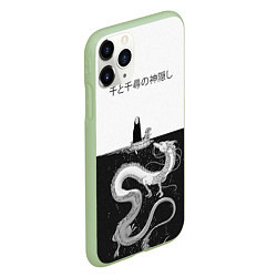 Чехол iPhone 11 Pro матовый Унесённые призраками, цвет: 3D-салатовый — фото 2