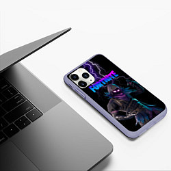 Чехол iPhone 11 Pro матовый Raven Fortnite, цвет: 3D-светло-сиреневый — фото 2