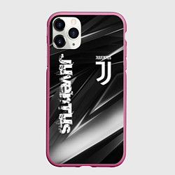 Чехол iPhone 11 Pro матовый JUVENTUS, цвет: 3D-малиновый