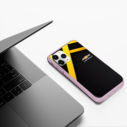 Чехол iPhone 11 Pro матовый CHEVROLET, цвет: 3D-розовый — фото 2