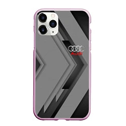 Чехол iPhone 11 Pro матовый AUDI, цвет: 3D-розовый