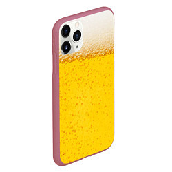 Чехол iPhone 11 Pro матовый Пиво, цвет: 3D-малиновый — фото 2