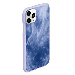 Чехол iPhone 11 Pro матовый Облака в небе, цвет: 3D-светло-сиреневый — фото 2