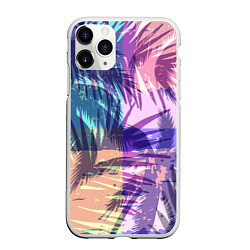 Чехол iPhone 11 Pro матовый Тропики, цвет: 3D-белый