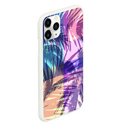 Чехол iPhone 11 Pro матовый Тропики, цвет: 3D-белый — фото 2