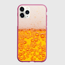 Чехол iPhone 11 Pro матовый ПИВО, цвет: 3D-малиновый