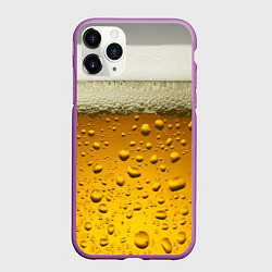 Чехол iPhone 11 Pro матовый ПИВО, цвет: 3D-фиолетовый