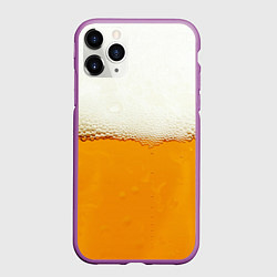 Чехол iPhone 11 Pro матовый Я ПИВО!, цвет: 3D-фиолетовый