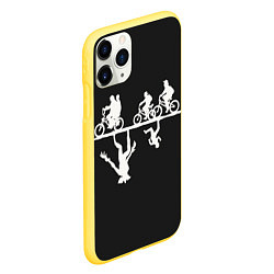 Чехол iPhone 11 Pro матовый Очень Странные Дела, цвет: 3D-желтый — фото 2