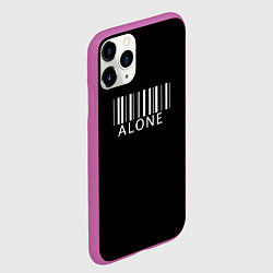 Чехол iPhone 11 Pro матовый Alone, цвет: 3D-фиолетовый — фото 2