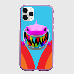 Чехол iPhone 11 Pro матовый 6IX9INE, цвет: 3D-фиолетовый
