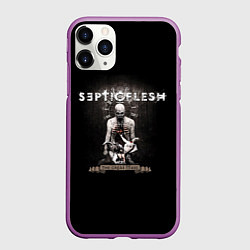 Чехол iPhone 11 Pro матовый Septicflesh, цвет: 3D-фиолетовый