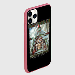 Чехол iPhone 11 Pro матовый Iron Maiden, цвет: 3D-малиновый — фото 2