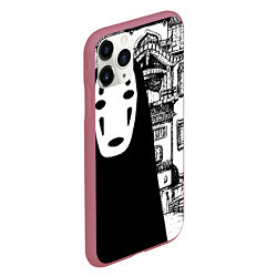 Чехол iPhone 11 Pro матовый No-Face Spirited Away Ghibli, цвет: 3D-малиновый — фото 2