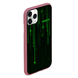 Чехол iPhone 11 Pro матовый Minecraft, цвет: 3D-малиновый — фото 2