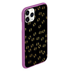 Чехол iPhone 11 Pro матовый 6ix9ine Gold, цвет: 3D-фиолетовый — фото 2