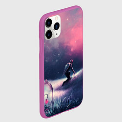 Чехол iPhone 11 Pro матовый Герой защищающий розы куполом, цвет: 3D-фиолетовый — фото 2