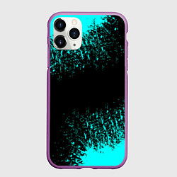 Чехол iPhone 11 Pro матовый Краска, цвет: 3D-фиолетовый