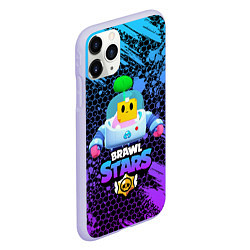 Чехол iPhone 11 Pro матовый Brawl Stars SPROUT, цвет: 3D-светло-сиреневый — фото 2