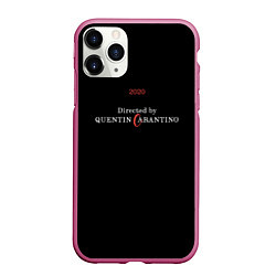Чехол iPhone 11 Pro матовый Квентин Карантино, цвет: 3D-малиновый