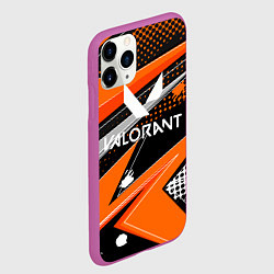 Чехол iPhone 11 Pro матовый Valorant, цвет: 3D-фиолетовый — фото 2