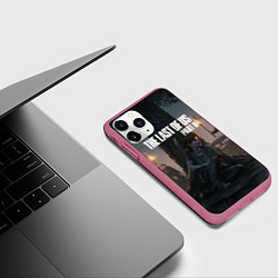 Чехол iPhone 11 Pro матовый The Last of Us part 2, цвет: 3D-малиновый — фото 2