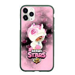 Чехол iPhone 11 Pro матовый Brawl stars Unicorn, цвет: 3D-темно-зеленый