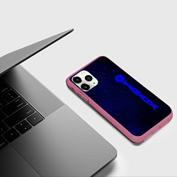 Чехол iPhone 11 Pro матовый Yamaha Z, цвет: 3D-малиновый — фото 2