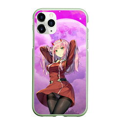 Чехол iPhone 11 Pro матовый Darling, цвет: 3D-салатовый