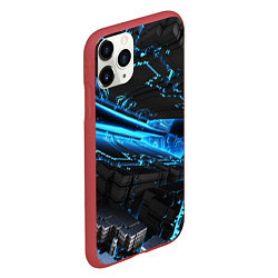 Чехол iPhone 11 Pro матовый DIGITAL ABSTRACT, цвет: 3D-красный — фото 2
