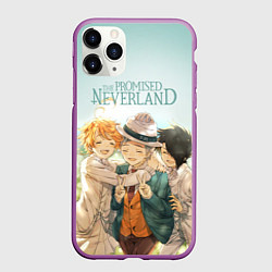 Чехол iPhone 11 Pro матовый The Promised Neverland, цвет: 3D-фиолетовый