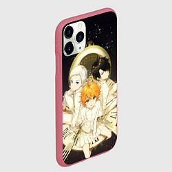 Чехол iPhone 11 Pro матовый Обещанный Неверленд, цвет: 3D-малиновый — фото 2