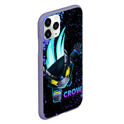 Чехол iPhone 11 Pro матовый Brawl Stars CROW, цвет: 3D-серый — фото 2