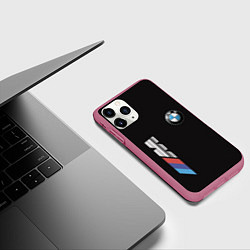 Чехол iPhone 11 Pro матовый BMW, цвет: 3D-малиновый — фото 2