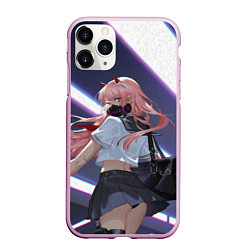 Чехол iPhone 11 Pro матовый ЛЮБИМАЯ В МАСКЕ, цвет: 3D-розовый