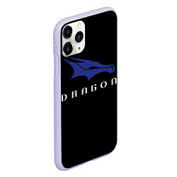 Чехол iPhone 11 Pro матовый Crew Dragon, цвет: 3D-светло-сиреневый — фото 2