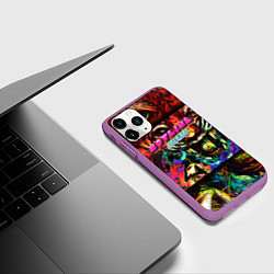 Чехол iPhone 11 Pro матовый HOTLINE MIAMI, цвет: 3D-фиолетовый — фото 2