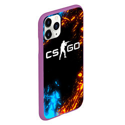 Чехол iPhone 11 Pro матовый CS GO, цвет: 3D-фиолетовый — фото 2