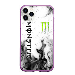 Чехол iPhone 11 Pro матовый MONSTER ENERGY, цвет: 3D-фиолетовый