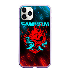 Чехол iPhone 11 Pro матовый CYBERPUNK 2077 SAMURAI