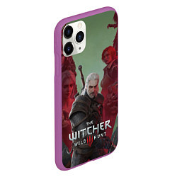 Чехол iPhone 11 Pro матовый The Witcher 5-летие, цвет: 3D-фиолетовый — фото 2