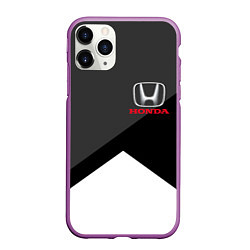 Чехол iPhone 11 Pro матовый HONDA, цвет: 3D-фиолетовый