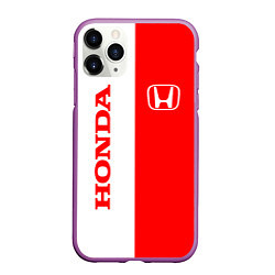 Чехол iPhone 11 Pro матовый HONDA, цвет: 3D-фиолетовый