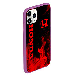 Чехол iPhone 11 Pro матовый HONDA, цвет: 3D-фиолетовый — фото 2